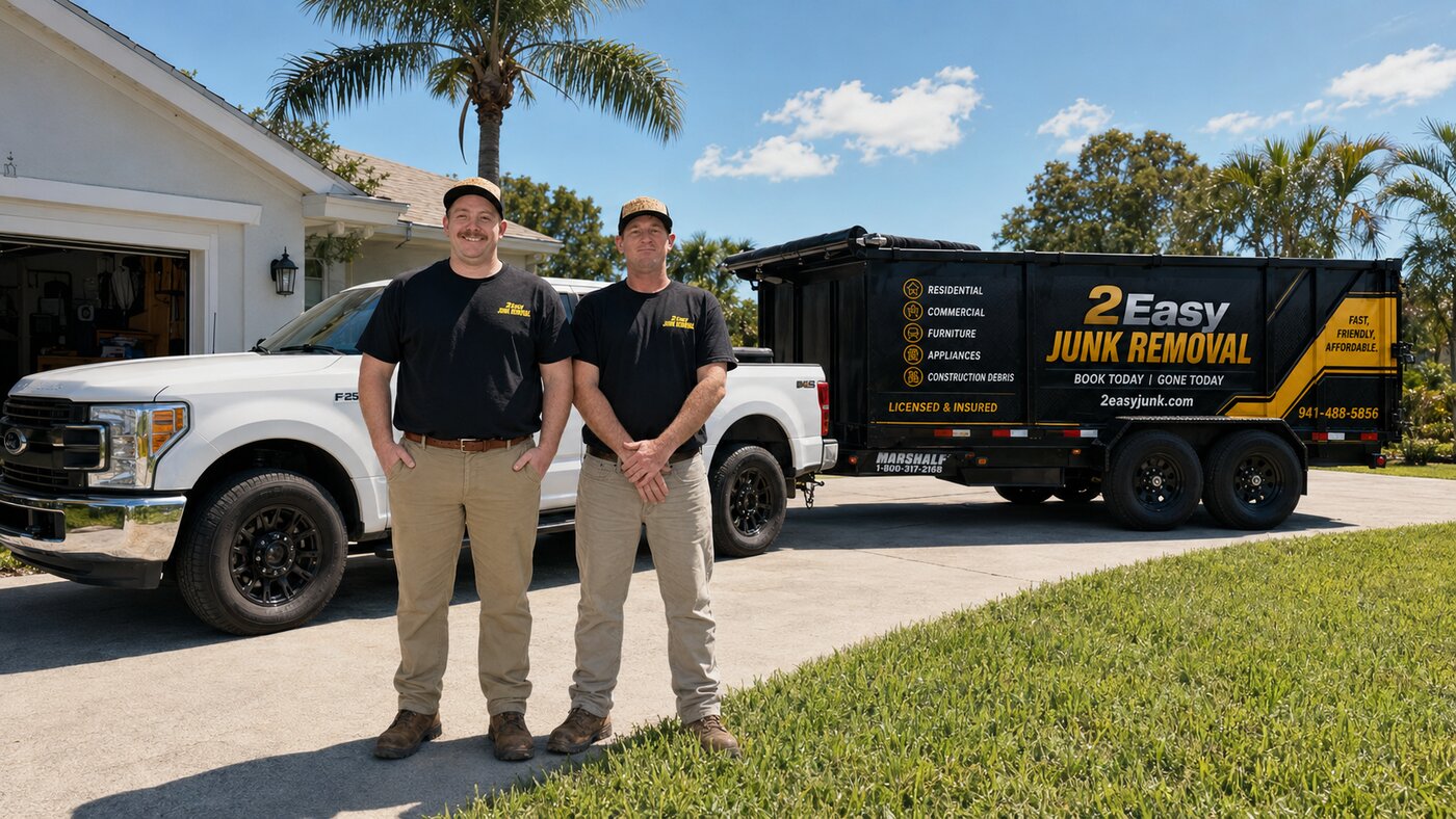 2 Easy Junk Removal crew serving Ellenton